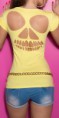 Camiseta espalda calavera
